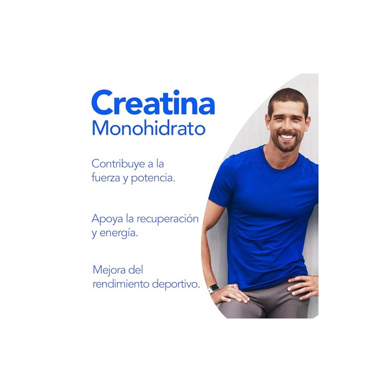 Creatina | Creatina Monohidratada 100% Pura | Pre Entreno, Rendimiento