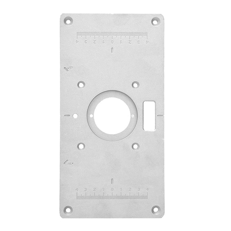 Aluminum Alloy Router Table Insert Plate With Ring For Woodworking