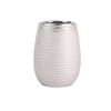 MSV Decorative Tumbler for Bathroom, Silver, 10 x 8.5 x
