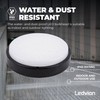 Ledvion - LED Bulkhead Ceiling Light Bathroom Black Diameter 28