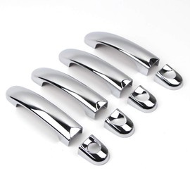 Dreamseek 8 pcs Door Handle Cover for Volkswagen VW Transporter T5 2003-2013 Exterior ABS Molding Protector Chrome Trim