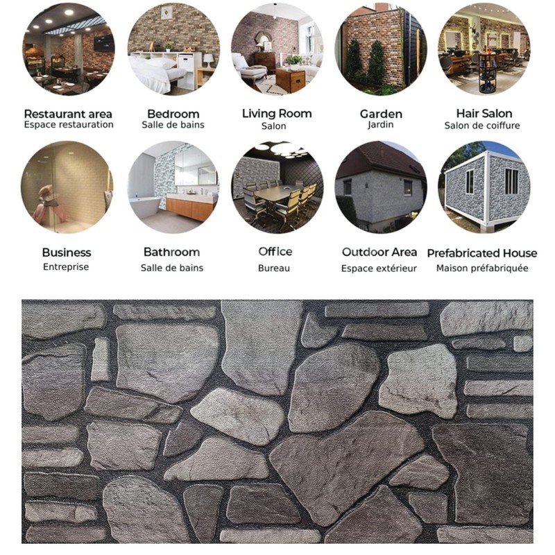Dundee Deco 3D Wall Panels - Cladding Grey Charcoal Ash