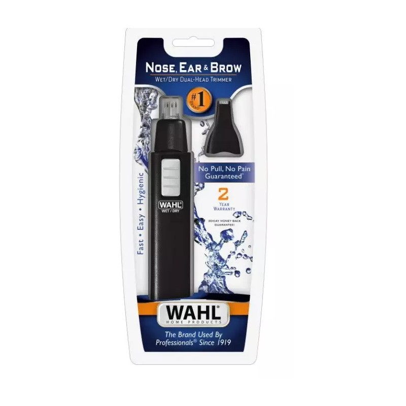 Wahl Ear, Nose & Brow Wet/Dry Dual Head Battery Operated