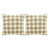 SAFAVIEH Carna Amist Green Throw Pillows (Set of 2), 20"