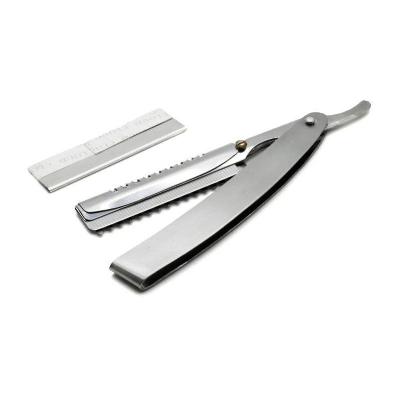 Premium Instruments UPDATED REVISED Razor W/ 2 Blades Barber Stainless