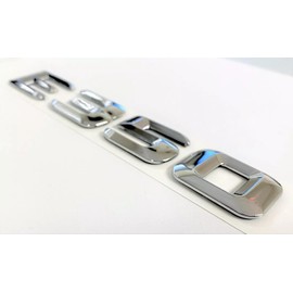 One Pc 2012-2013 E350 Letter Rear Trunk Emblem Badge Numbers Decal Nameplate Sticker (Silver)