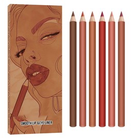 6-Color Velvet Matte Lipstick Pencils Pack for Lips Makeup, Ultra Smooth Creamy Hydrating, Long-Lasting High lmpact Color Soft Finish, Moisturized Lips (6Pcs Matte Lip pencils Set-C, Pack of 1)