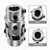 GLOCRORET 3/4"-36 Spline X 3/4" DD Chrome Steering Universal U