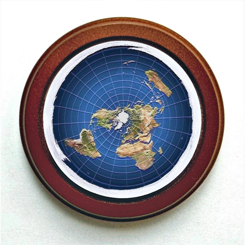 not applicaple Flat Earth Map Dome Display Model, acrylic dome,