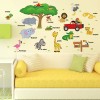 DaraBaby Vinil Decorativo Infantil Animales Ingles Sala Estancia Sala