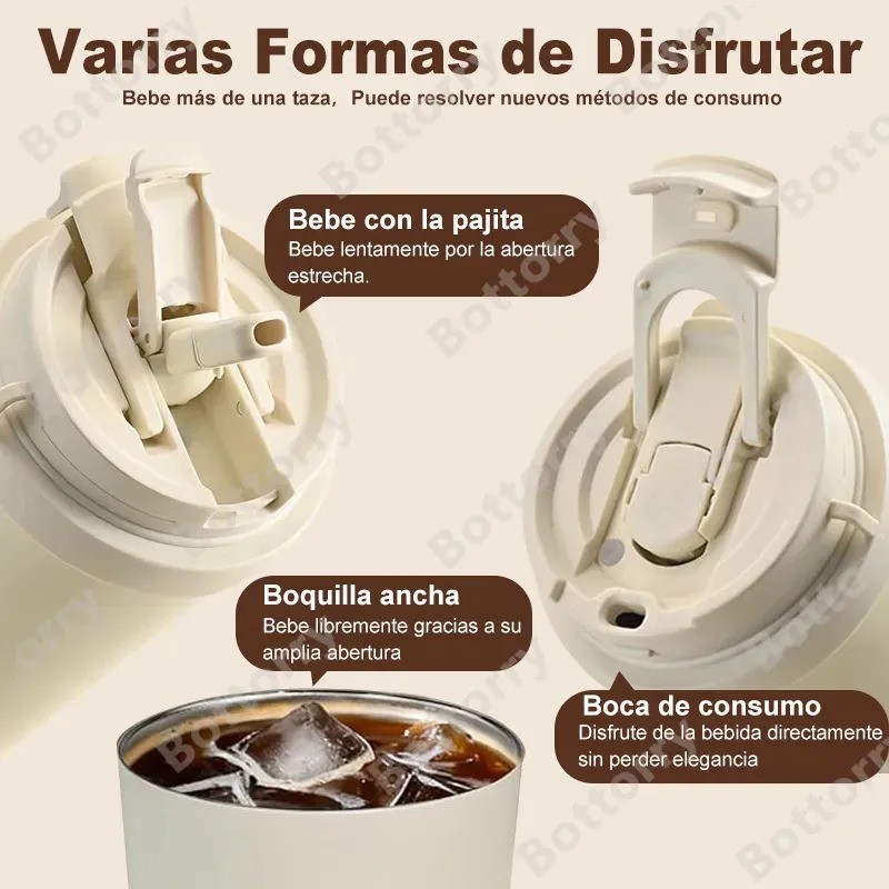 2Pcs Termo 530ml40oz para uso dual fríocaliente Termo de Café
