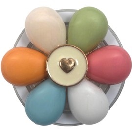 Flower Heart Glossy Magnetic Suction Magnet Pop-up Smartphone Sockets Smartphone Grip Phone Holder Korean Cute Simple (Multi Color)