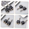 Kisangel 3pcs RCA to Audio Splitter Adapter Dual RCA to