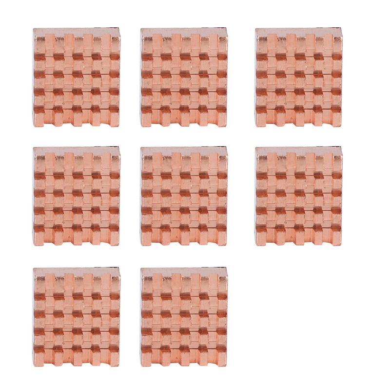 8PCS Pure Copper RAM Heat Sink Cooling Fin Heatsink for