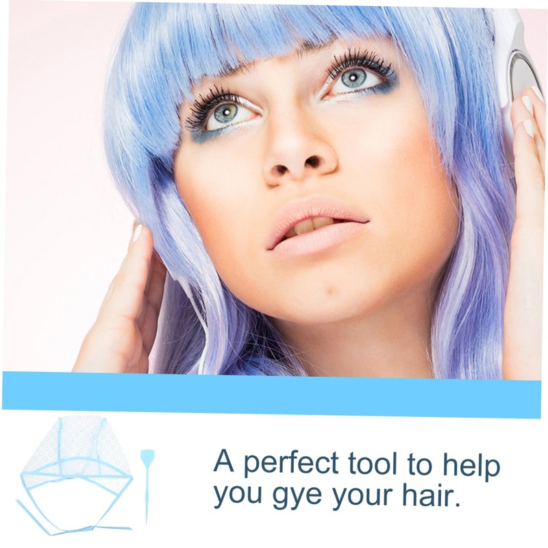 Mikinona Hair Dyeing Cap Crochet Set 14pcs Hair Coloring Kit