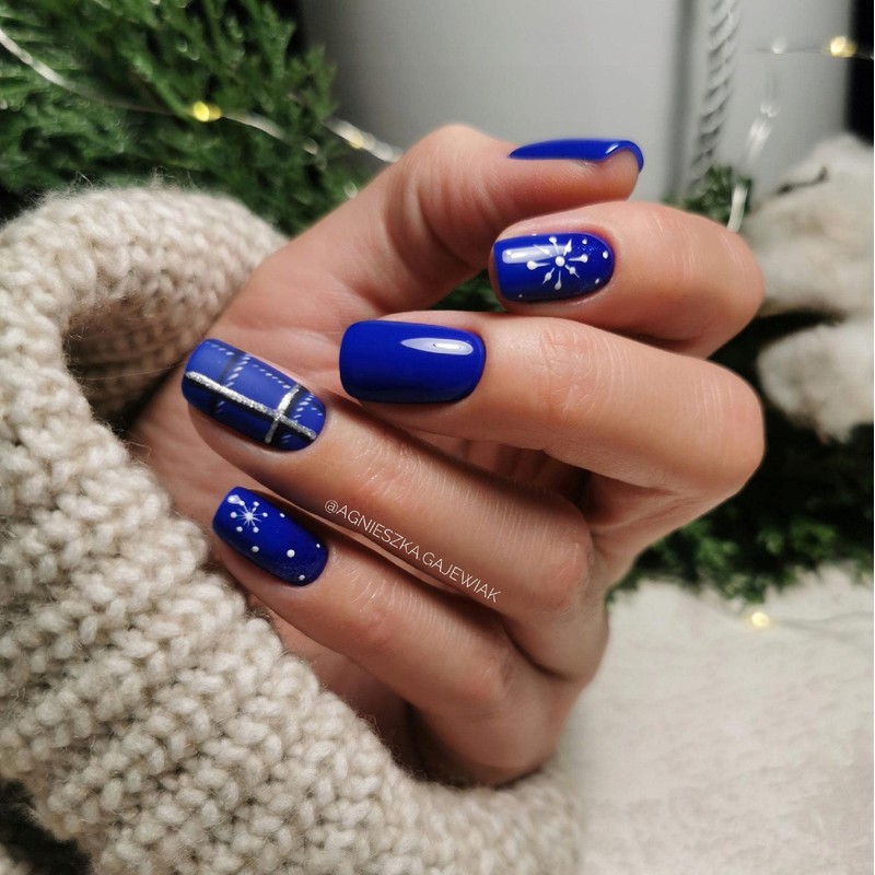 308 Semilac UV Nail Festive Blue 7 ml