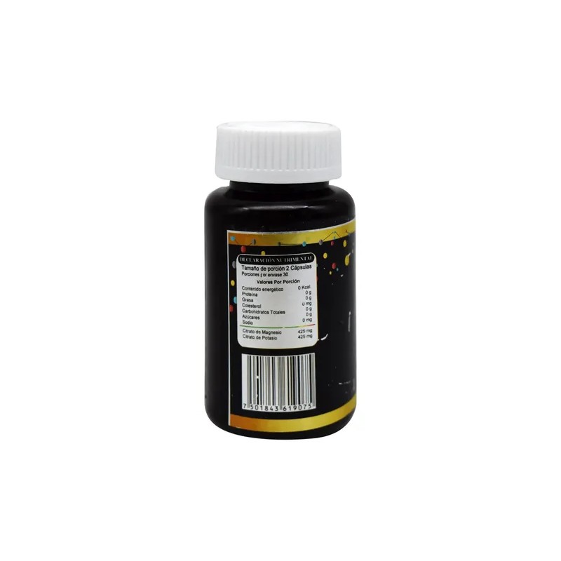 Citrato De Magnesio Y Potasio 60 Capsulas 850 Mg Sunahe