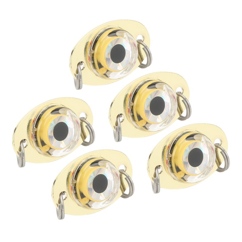 5Pcs Underwater Electronic Fishing Lure Lamp Corrosion Proof ABS LED