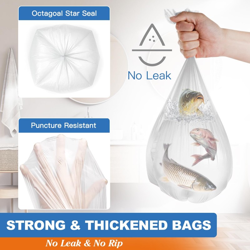 Charmount 3 Gallon Small Trash Bags, 104 Count – Unscented