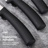 Cheer Collection Chef Knife Set (7 Piece) with Rotating Stand
