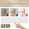 Dripex 3 Way Mirror with Led Lights for Men or