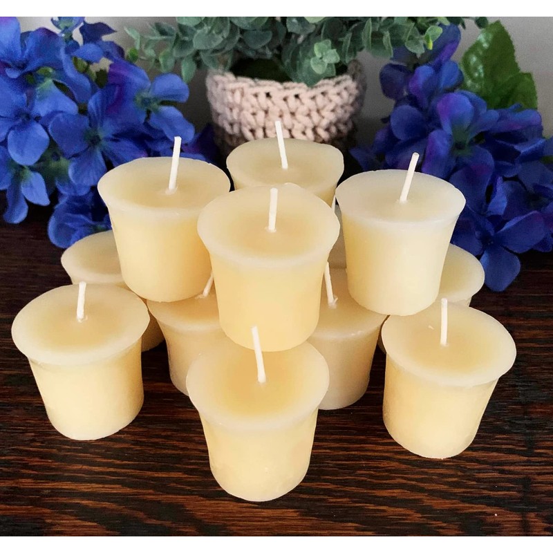 Beeswax Votives in 2/4/6/8/12/16/24/32/40/48/72/96/250 Choose Quantity/Handmade USA / 2 oz