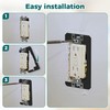Wuno Shop 20 Pcs Wall Plate Spacer, Flush Fit Device