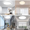 MOLVCE Ceiling Light LED Ceiling Light Flat Round 36 W