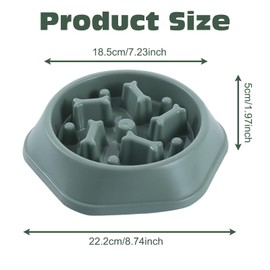 BSITSSS Anti-sling dog bowl, non-slip dog bowl, labyrinth-like slow feeder dog, anti-gulping bowl, dog large, anti-gulping dog bowl