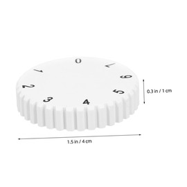 Gadpiparty 2pcs Freezer Temperature Control Switch Fridge Heater Thermostat Refrigerator Handle Control Knob Knob Replacement Stove Knobs Replacements Oven Knob Clock White Abs