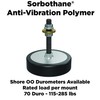 Isolate It!: Sorbothane Anti-Vibration Leveling Mount - 1/4-20 2.25" Stud