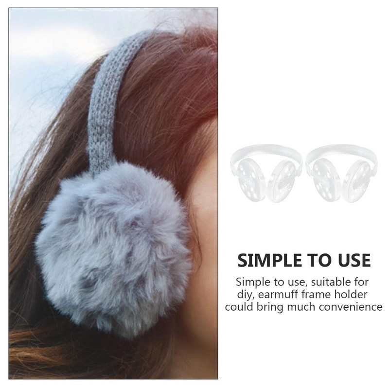 JECOMPRIS Plastic Ear Muffs Frame Holder for DIY Winter Earmuffs