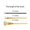 Tubaobei 8Pcs Pottery Glaze Brushes, Wool Pottery Tools and Supplies,
