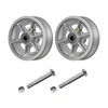 LONGRUNFORU 6" X 2" Sliding Gate Wheels, （2 Pack）Cast Iron