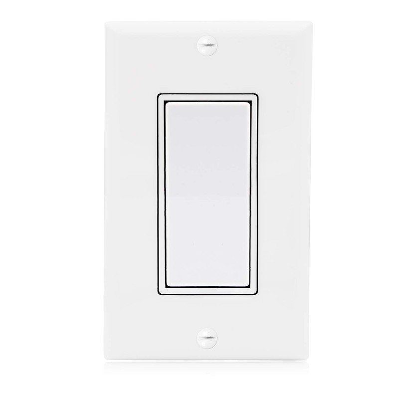 Maxxima 3 Way Decorative Wall Light Switch On/Off White 15A,