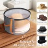 kushon Oversized Clear Hat Storage Box for Women, Cowboy Hat