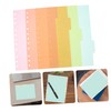 COHEALI 5pcs Plastic Partition Board File Dividers Paper Index Divider