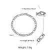Trendsmax 5mm Figaro Link Chain Bracelet Stainless Steel Figaro Bracelet