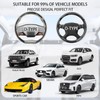 Steering Wheel Covers, Carbon Fiber Anti-Skid Clip on Car Steering