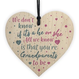 RED OCEAN Grandparents To Be Poem Baby Announcement Baby Shower Mum Dad To Be Gifts