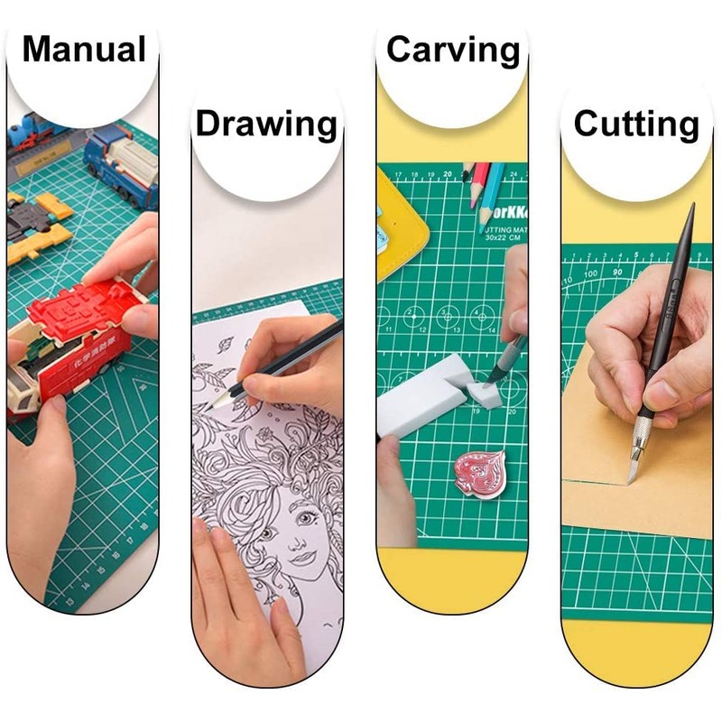 A4 Cutting MAT Non Slip SELF Healing Printed Grid Art