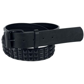 Black Premium by EMP Unisex Black Rivet Belt, black