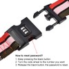 sourcing map Luggage Strap Suitcase Belt with Buckle, Combination Lock,