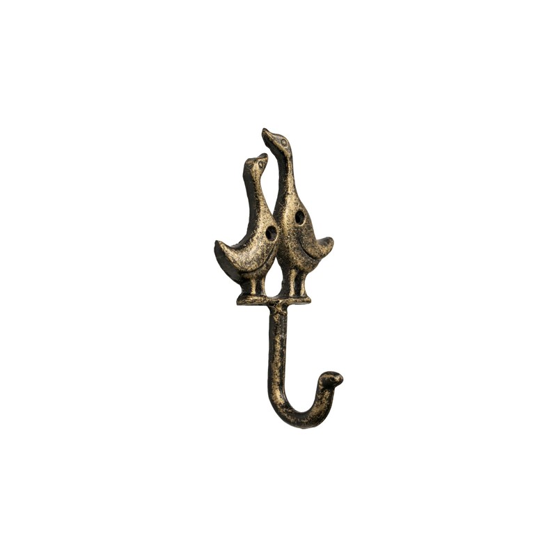 FantasHome Wall Mounted Cast Iron Home Decor Single Hook with