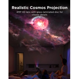 Govee Galaxy Light Star Projector 2 Pro, 4 Megapixel HD Lens, Planetarium Projector work with Matter, Night Light Projector with 20+ Preset Scenes, Star LED Lights Projector, Room Decor, Gift for Kids