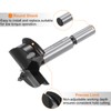 sourcing map Forstner Drill Bit 40mm (1-5/7") Thickened Tungsten Carbide