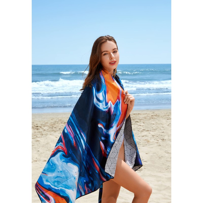 DARCHEN Microfiber Beach Towels Oversize Quick Dry Towel[1 or 4