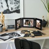 Tamolus 3 Vertical Horizontal Hinged Wood Picture Frame 4x6 and