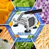 1/4 In Blade French Fry Cutter, Efortless Commercial Vegetable Chopper,