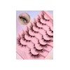 Pestañas Postizas Efecto Cat Eye 7 Pares 1.7 Cm Negras